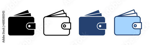 Wallet icon vector. wallet sign and symbol