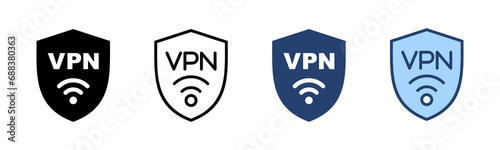 Vpn icon vector. Private network sign and symbol. virtual private network icon.
