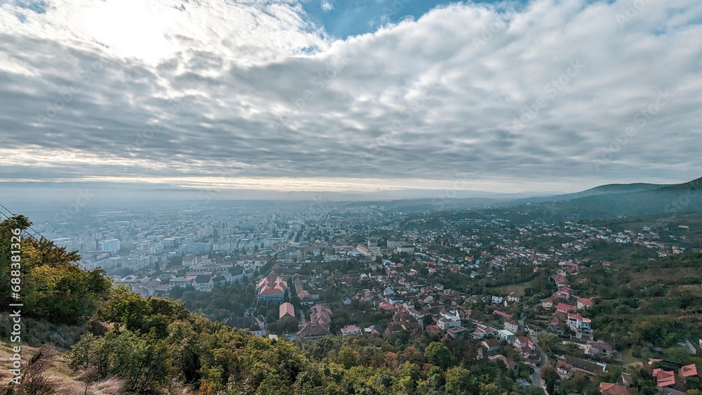 View from the mountain. Deva, Romania
