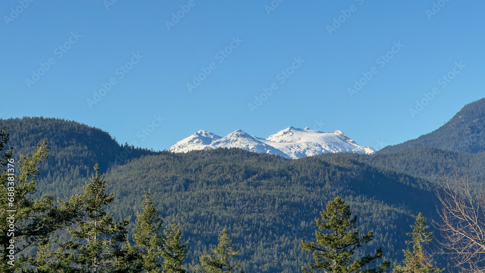 Snowy mountain at Squamish, BC, Canada