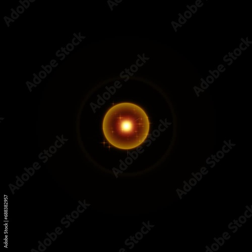 Light effect Explosion, Game Effect, Impact Effect on green screen.