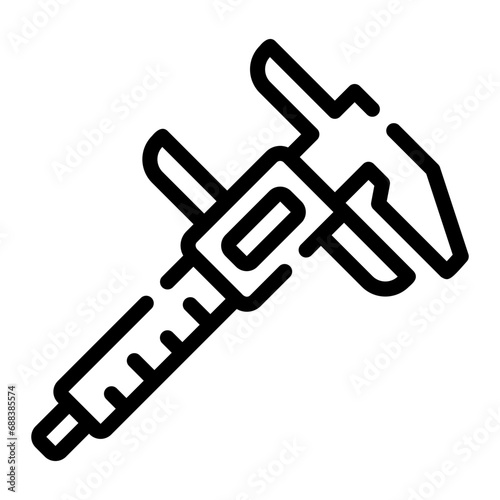 caliper Line Icon