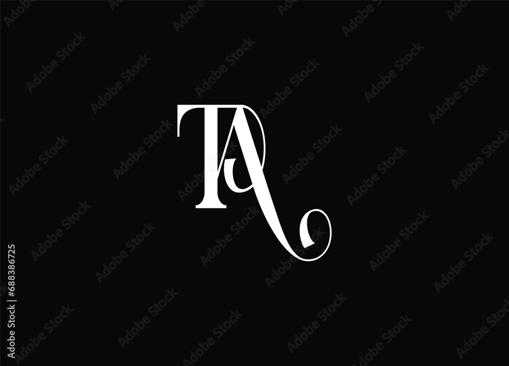 TA letter logo design and initial logo TA letter logo design and initial logo