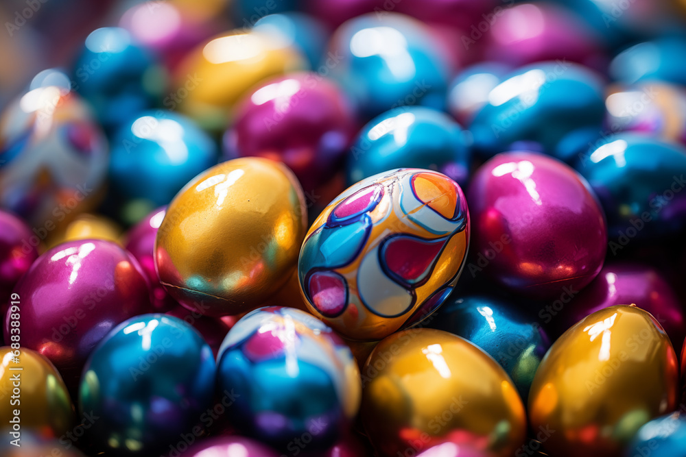 colorful easter eggs