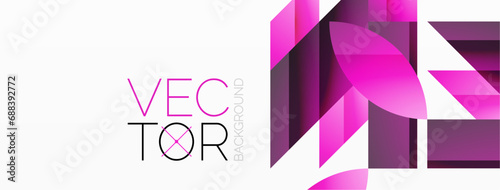 Amalgamation of geometric forms on minimalist abstract canvas, providing versatility and visual allure for digital designs, presentations, website banners, social media posts