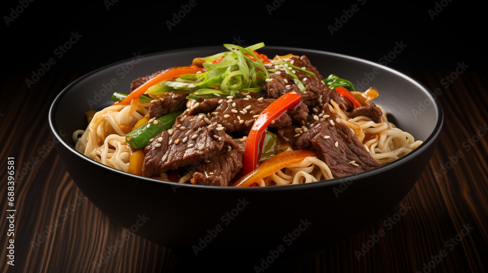 Delicious beef noodles pictures
