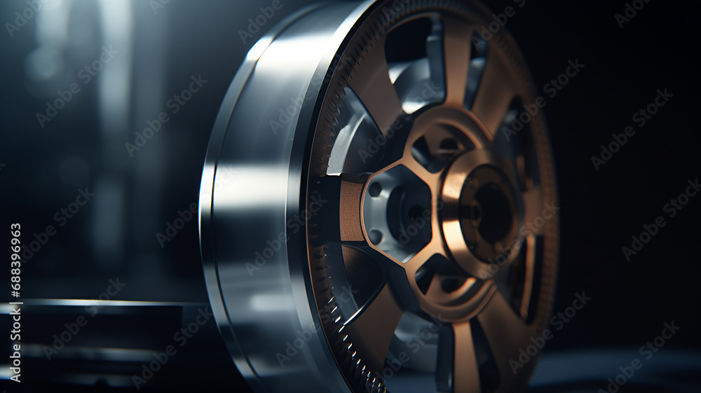 Obraz premium movie reel with film film, concept cinematography, film production film premiere, generated fictional background