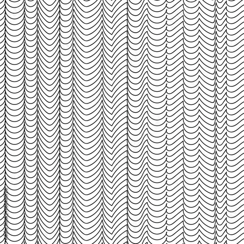 Imitation of curtains or texture with wavy stripes