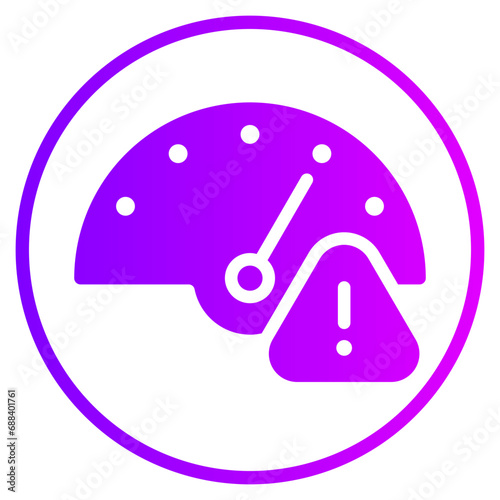 speed limit gradient icon