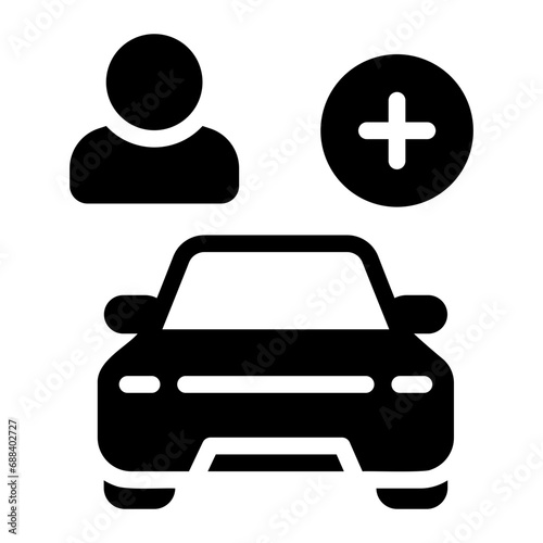 share ride glyph icon