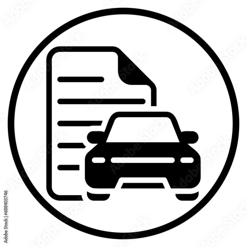 invoice glyph icon