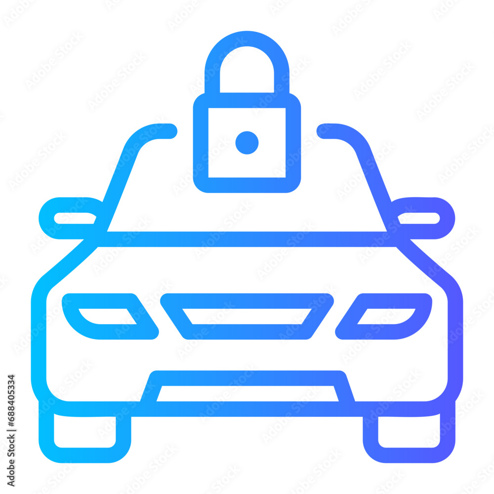 lock gradient icon lock gradient icon