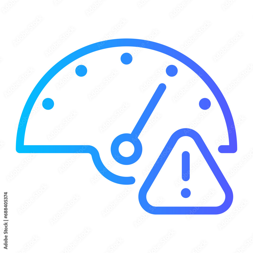 speed limit gradient icon