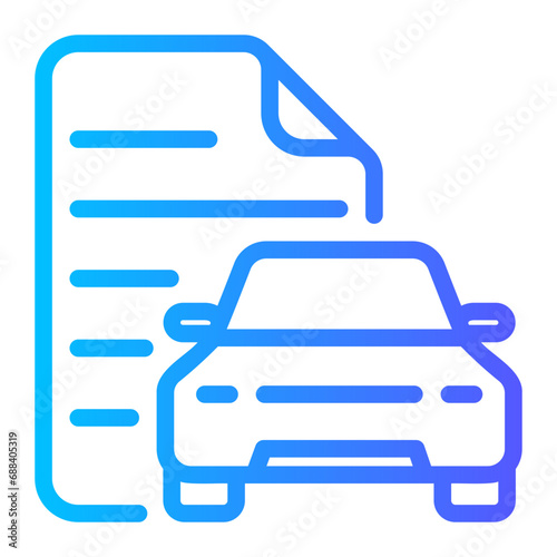 invoice gradient icon