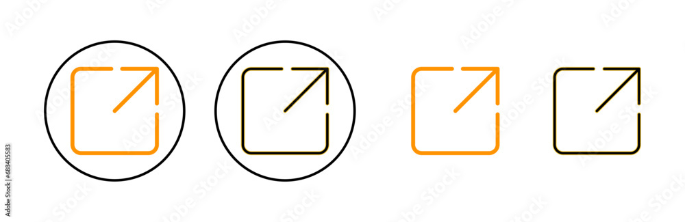 External link icon set for web and mobile app. link sign and symbol. hyperlink symbol External link icon set for web and mobile app. link sign and symbol. hyperlink symbol