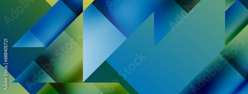 Captivating vector abstraction. Triangles interlock in mesmerizing dance, crafting dynamic geometric backdrop. Fusion of shapes and angles creates artful symphony of modern design