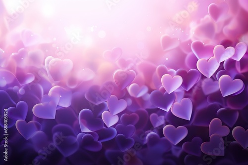 Christmas Birthday Day Valentine's Mother's concept hearts background lilac purple Abstract nubes pink violet bokeh february 14 banner valentine art