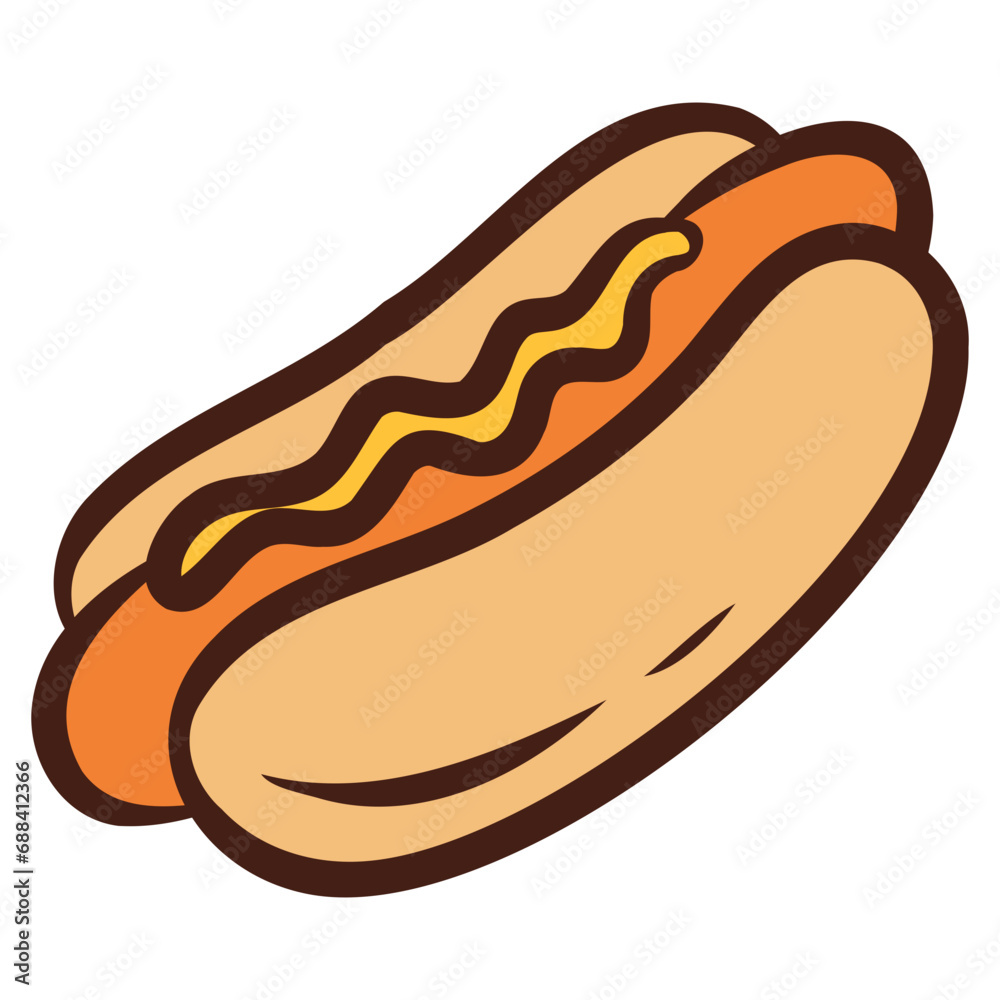 hot dog with mustard hot dog with mustard