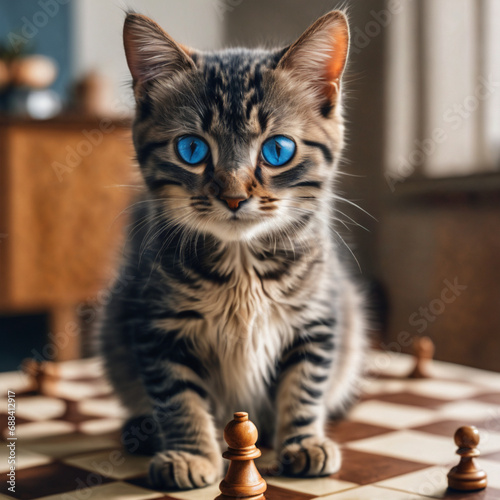 Chess cat © faeezeh