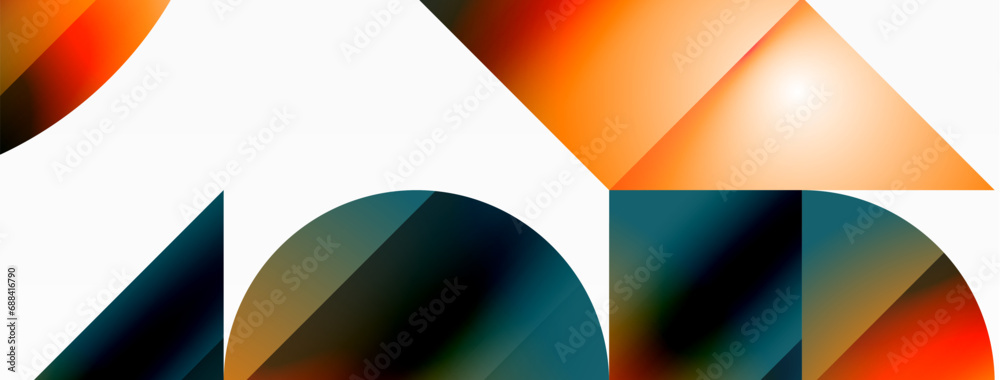 Minimalism meets gradient allure. Geometric shapes intertwine in a tranquil backdrop. Subtle hues meld, creating serene yet dynamic canvas, testament to modern aesthetics Minimalism meets gradient allure. Geometric shapes intertwine in a tranquil backdrop. Subtle hues meld, creating serene yet dynamic canvas, testament to modern aesthetics