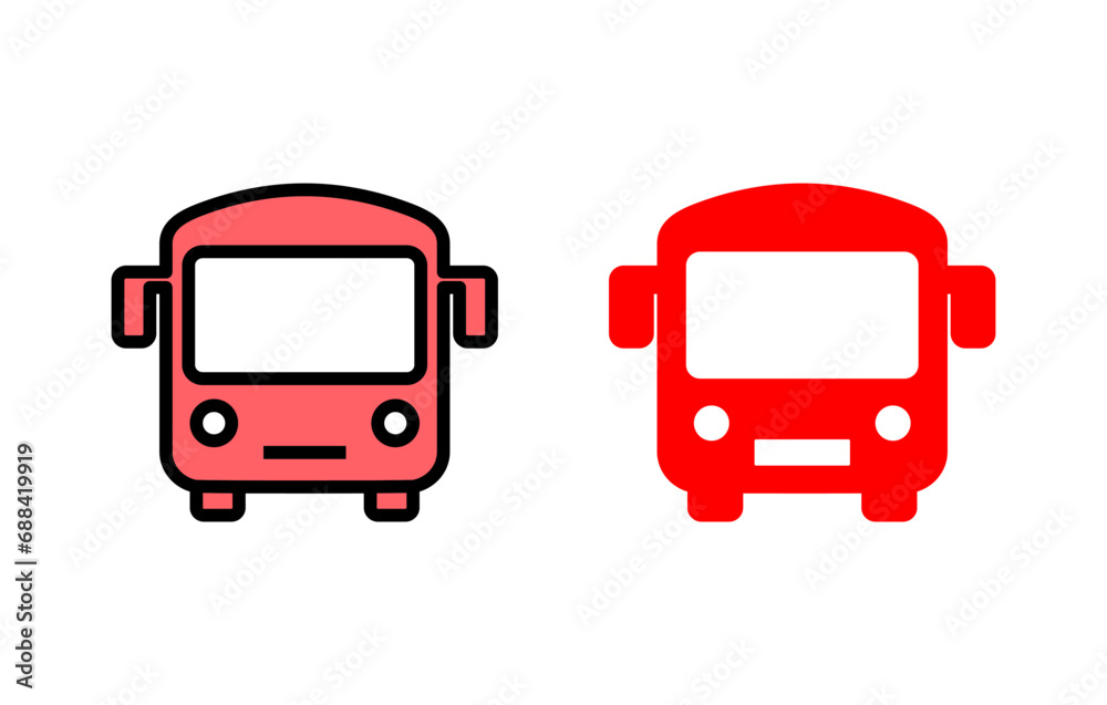 Bus icon set illustration. bus sign and symbol. transport symbol Bus icon set illustration. bus sign and symbol. transport symbol
