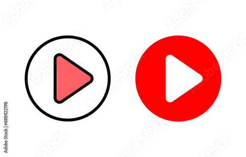Play Icon set illustration. Play button sign and symbol Free Download Play Icon set illustration. Play button sign and symbol - GFXLoad