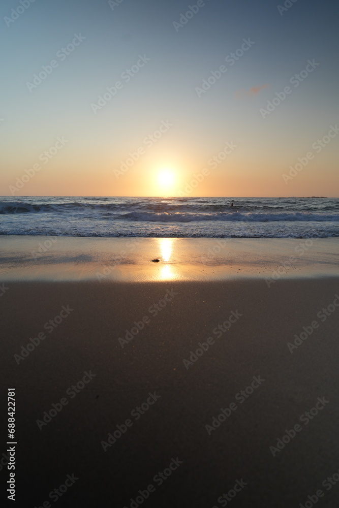 Sunset at the beach, Bondi Beach, Sydney Australia Sunset at the beach, Bondi Beach, Sydney Australia