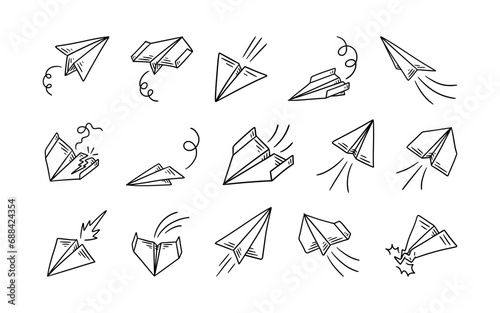 Set of Paper Plane Element