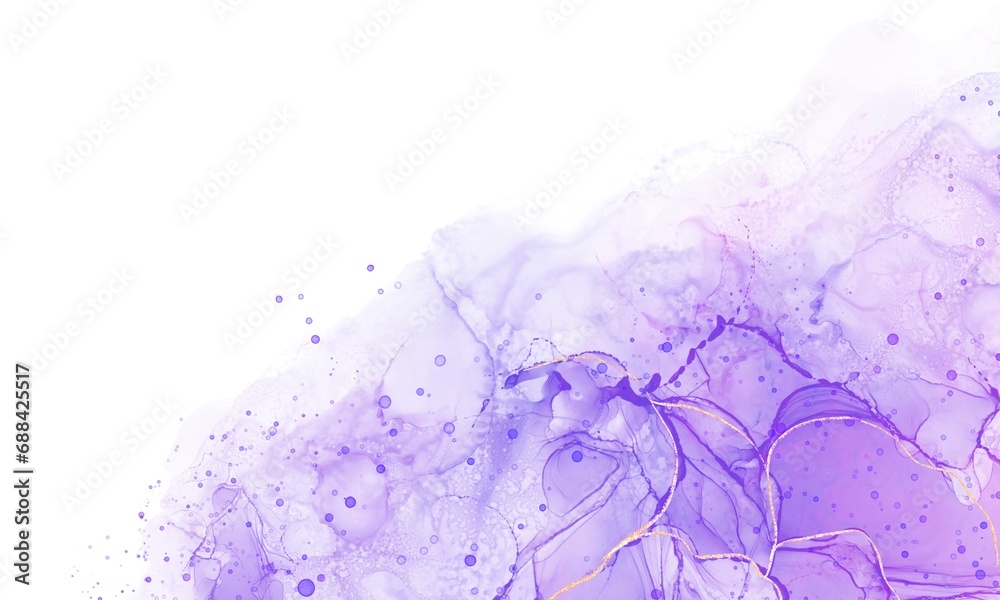 Fototapeta premium Purple Watercolor Brush Alcohol Ink Graphic Wallpaper