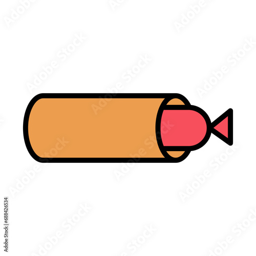 hot dog icon cartoon style