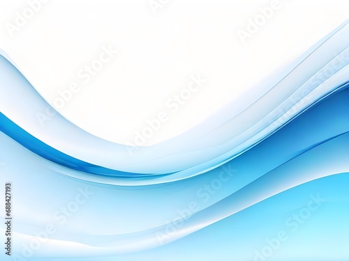 Bule abstract wave background with white background