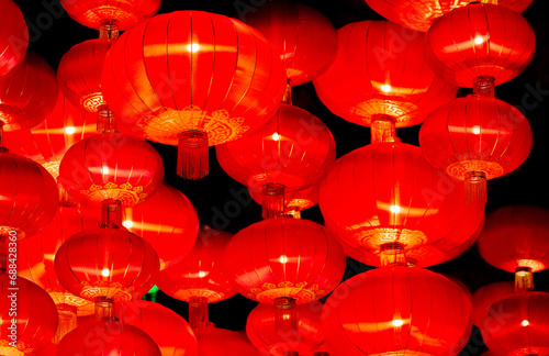 Photography Red Lantern for Lunar New Year Celebration and Mid-autumn festival