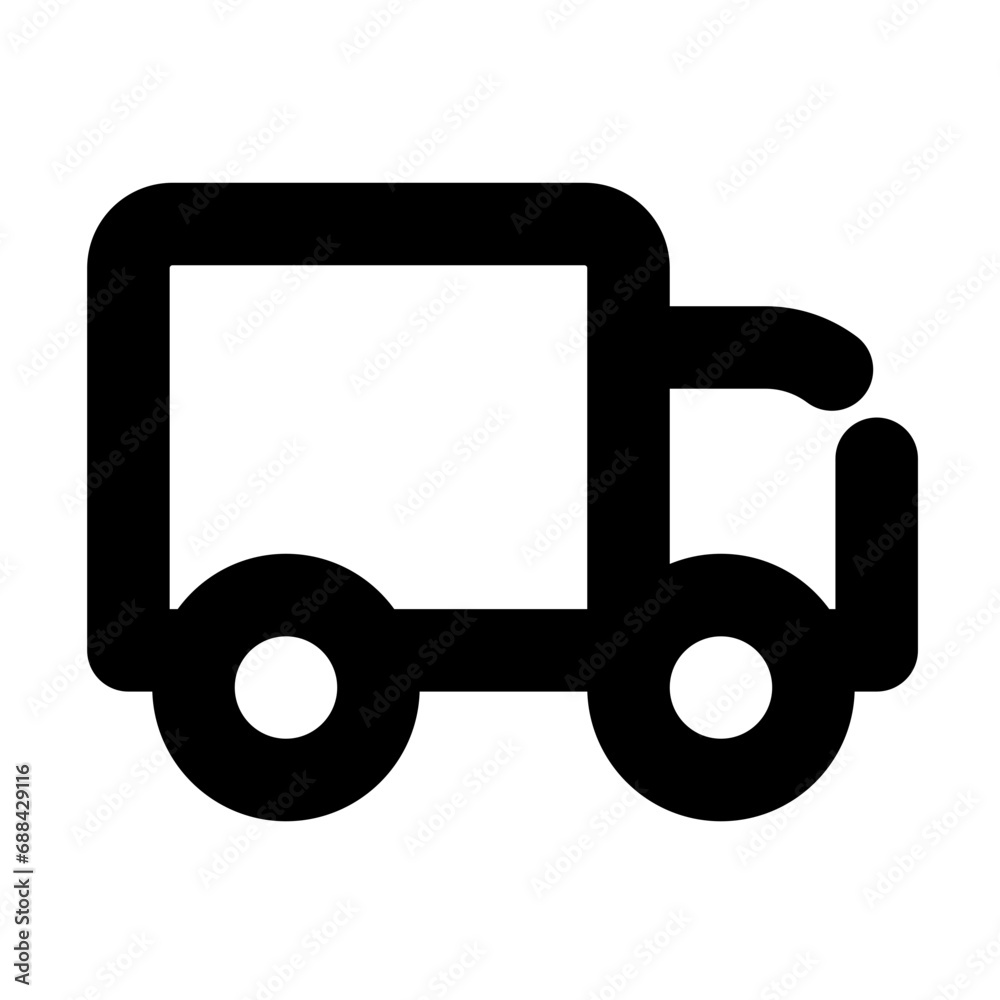 truck line icon, cargo outline vector sign, linear style pictogram isolated on white. logo illustration. truck line icon, cargo outline vector sign, linear style pictogram isolated on white. logo illustration.