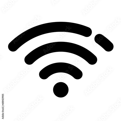 wireless line icon, wifi outline vector sign, linear style pictogram isolated on white. logo illustration.