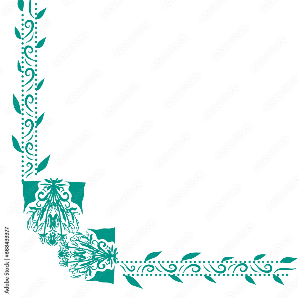 Obraz premium Decorative corner for card decoration