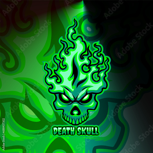 green death skull esport logo (ID: 688437302)