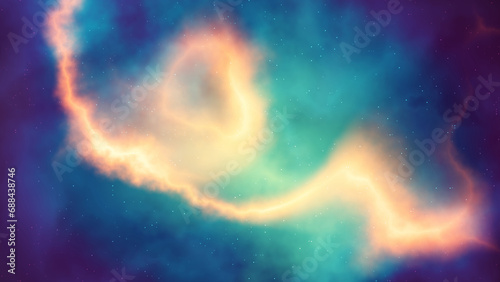 Fototapeta Naklejka Na Ścianę i Meble -  Nebula and galaxies in space. Abstract cosmos background