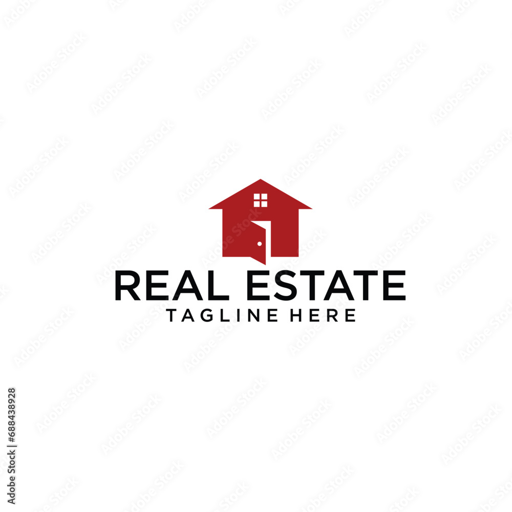 Real Estate Logo Design Simple. Flat Vector Logo Design Template Element for Construction Architecture Building Logos. Real Estate Logo Design Simple. Flat Vector Logo Design Template Element for Construction Architecture Building Logos.