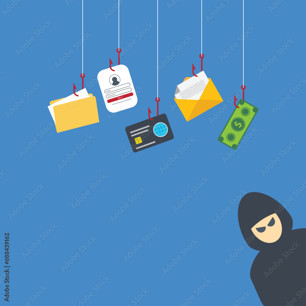 Hackers And Cybercriminals Phishing Identity Theft User Login