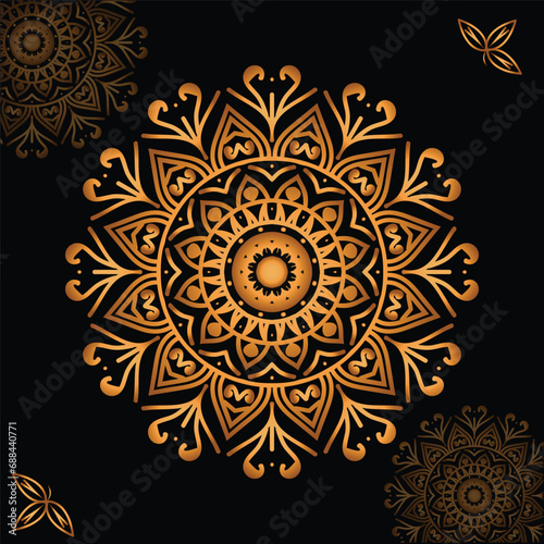 Mandala flower beautiful vector decorative element and    background