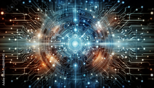 Artificial Intelligence Digital Backdrop