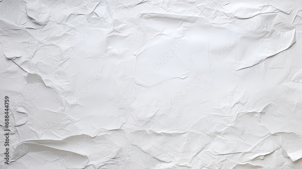 Glued White Paper Poster Texture Background