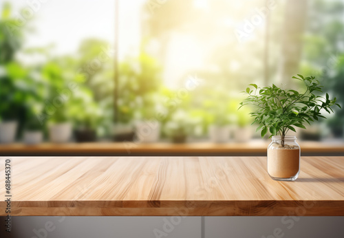 old Wooden  board empty table in front of blurred natural background  brown wood  display products wood table