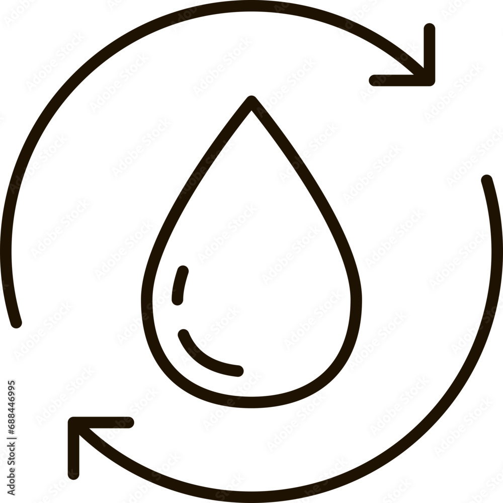 wastewater treatment line icon symbol illustration wastewater treatment line icon symbol illustration
