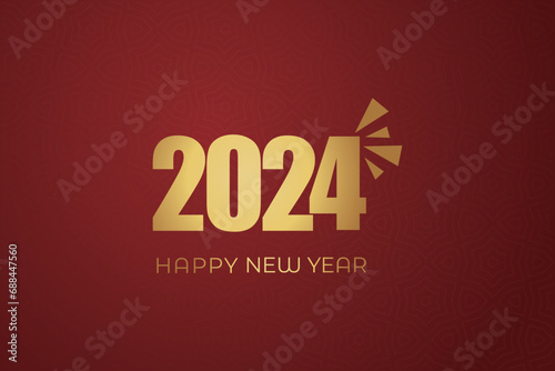 Chinese Lunar New Year festival 2024 celebration, Happy New Year background decorative elements.