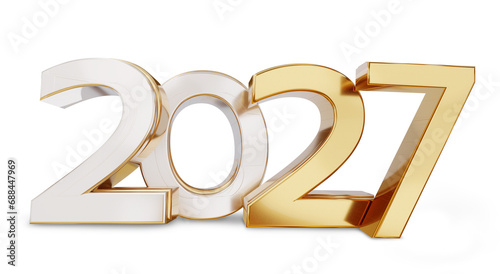 2027 new year bold letters ...