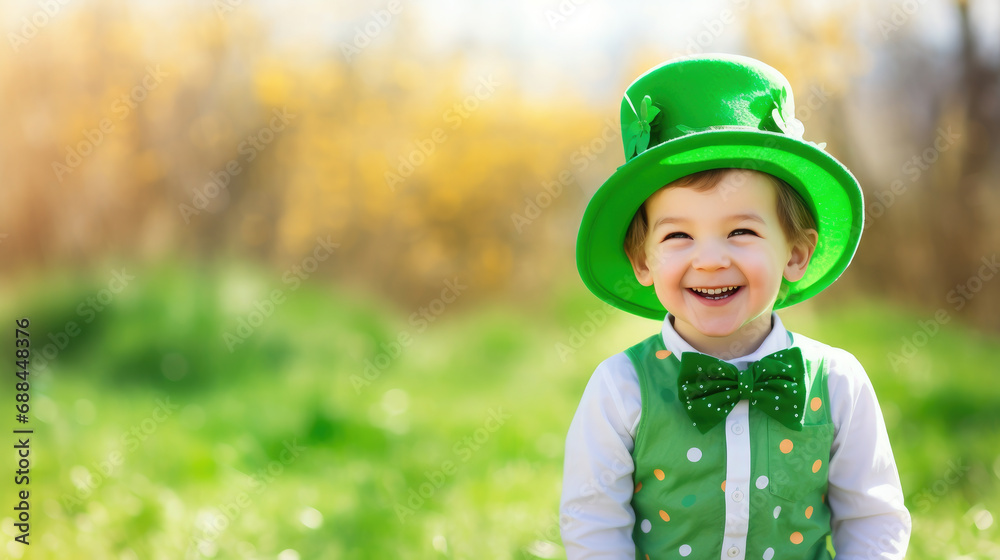small cheerful child in a green suit, boy, St. Patrick's Day, Ireland, clover, shamrock, traditional holiday, carnival costume, kid, baby, childhood, Irishman, smile, portrait, emotional face, cute small cheerful child in a green suit, boy, St. Patrick's Day, Ireland, clover, shamrock, traditional holiday, carnival costume, kid, baby, childhood, Irishman, smile, portrait, emotional face, cute