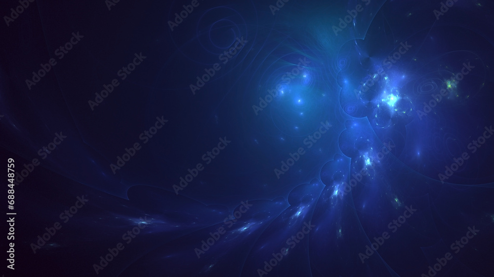 Fototapeta premium 3D manual rendering abstract fractal polygon background 