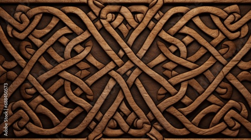 simple viking tile texture, carving, geometric, high quality, copy space, 16:9