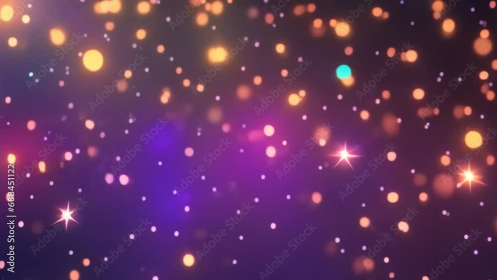 Star rain. Abstract motion background shining colorful particles. Shimmering Glittering Particles With Bokeh. New year and Christmas background 4k footage Star rain. Abstract motion background shining colorful particles. Shimmering Glittering Particles With Bokeh. New year and Christmas background 4k footage